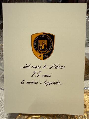  serata 75° scuderia 12/03/2026